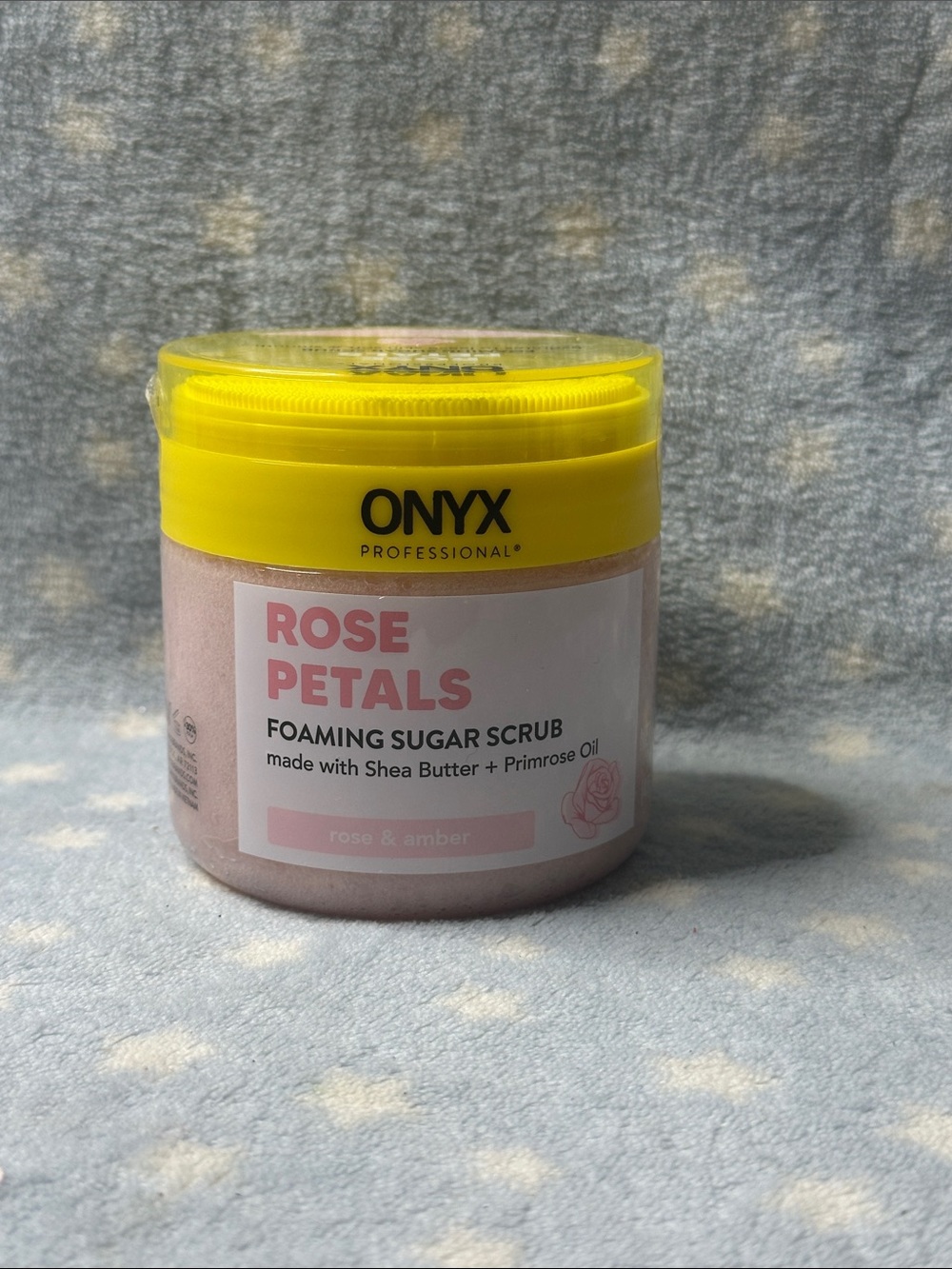 Onyx Rose Petals Foaming Sugar Scrub - Yellow & Pink